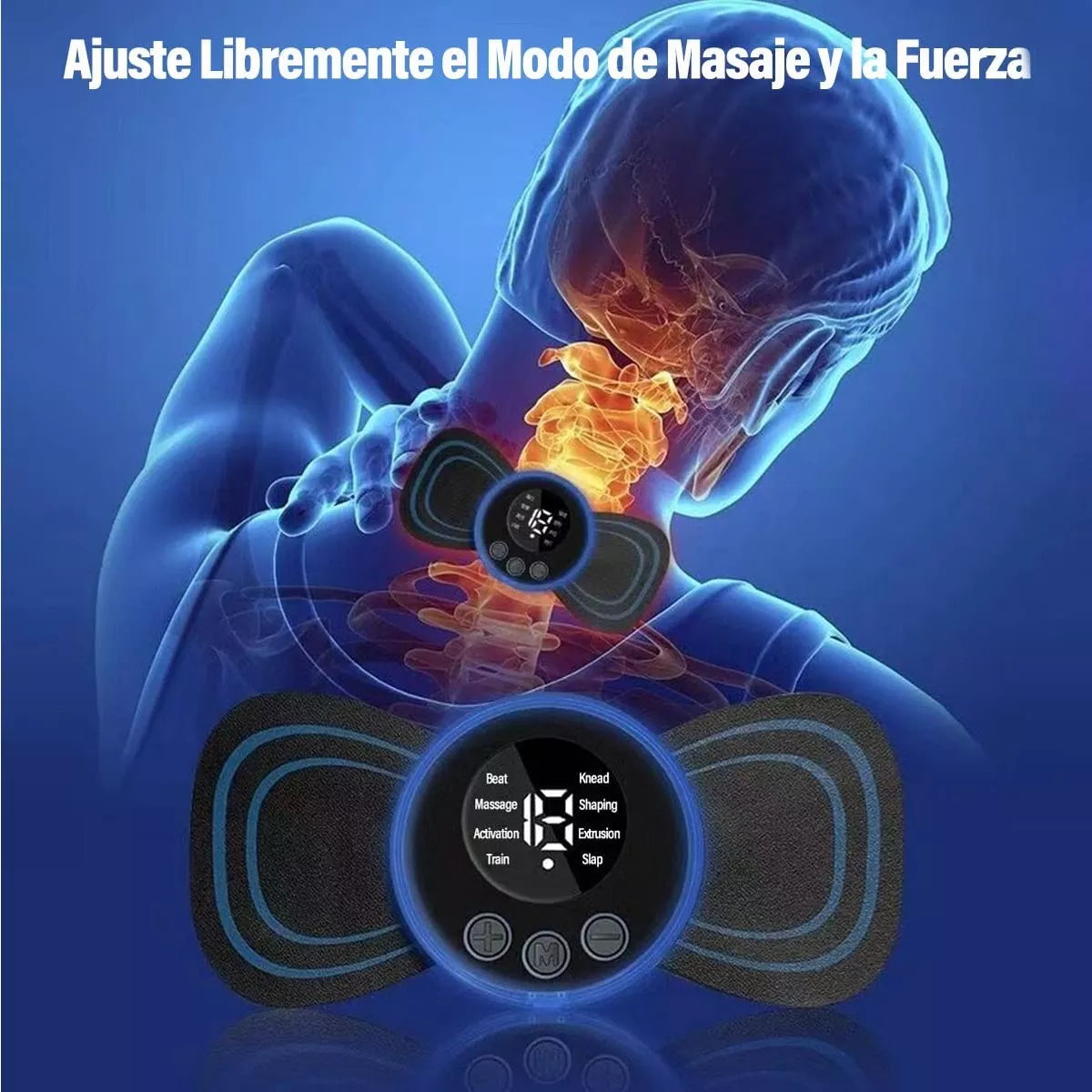 Masajeador Inalámbrico Recargable con Electrodos y Discos Magnéticos P –  Utilísimo Chile